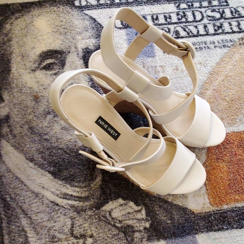 Nine West Shoe s | Nine West Wedge Sandal Sz 8 - Picture 2 of 7